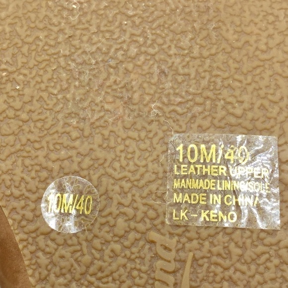 LUCKY Brand Keno Perforated Dark Camel Suede Leather Wedge Bootie Size 10 - Picture 9 of 11